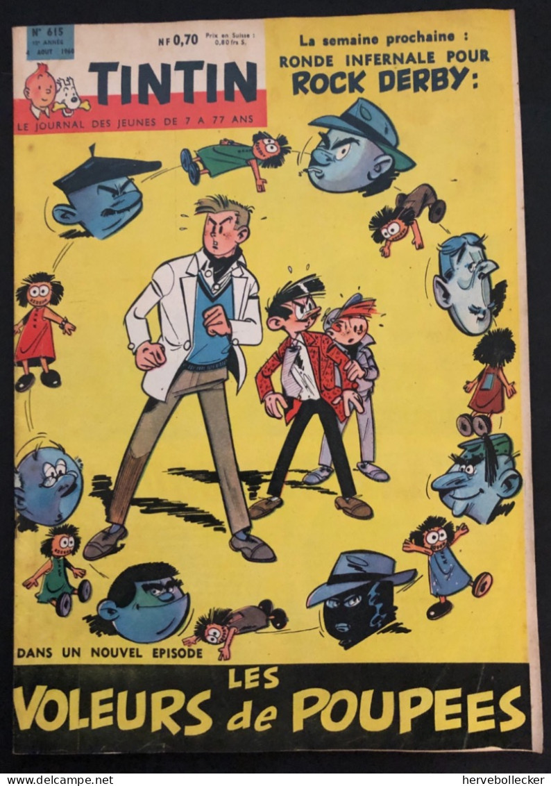 TINTIN Le Journal Des Jeunes N° 615 - 1960 - Tintin