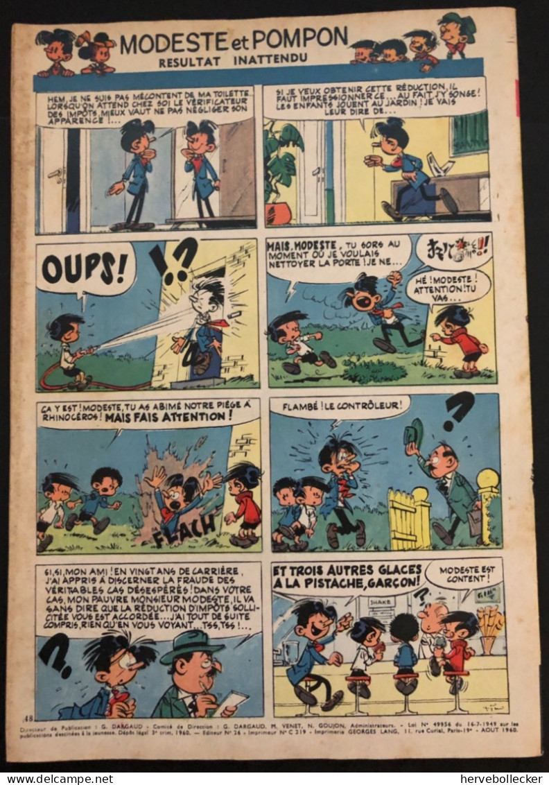 TINTIN Le Journal Des Jeunes N° 615 - 1960 - Tintin