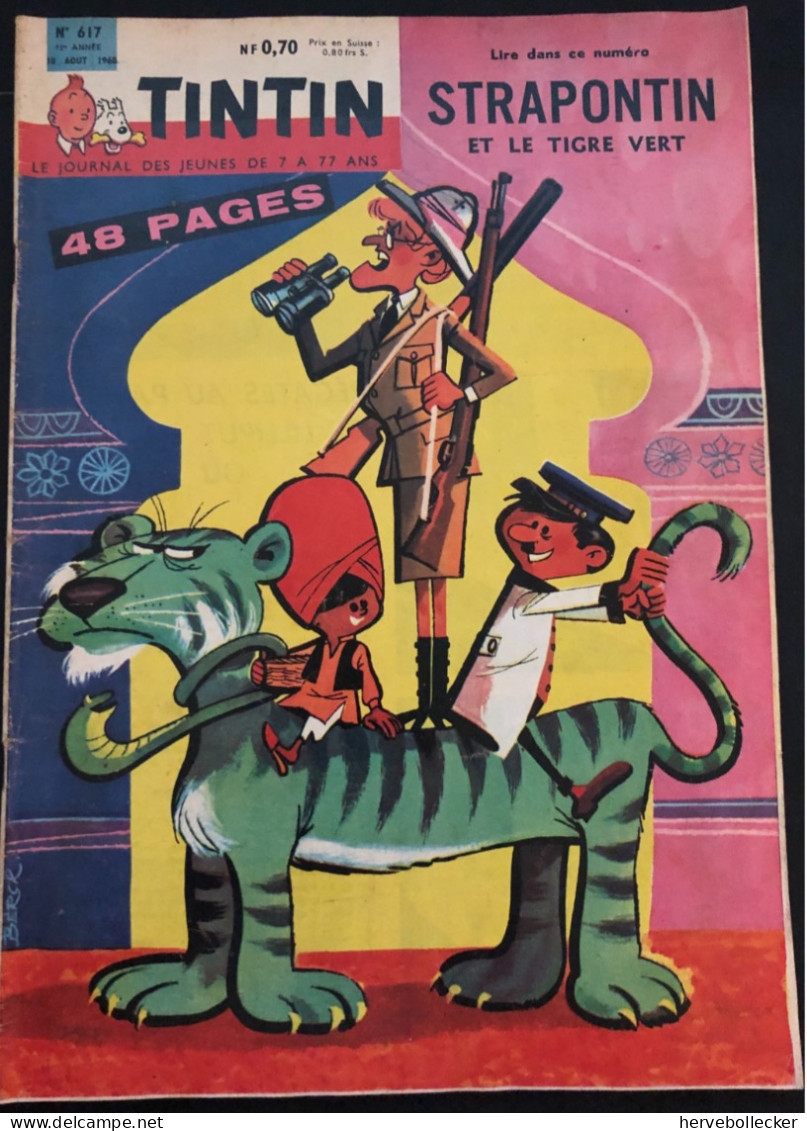 TINTIN Le Journal Des Jeunes N° 617 - 1960 - Tintin