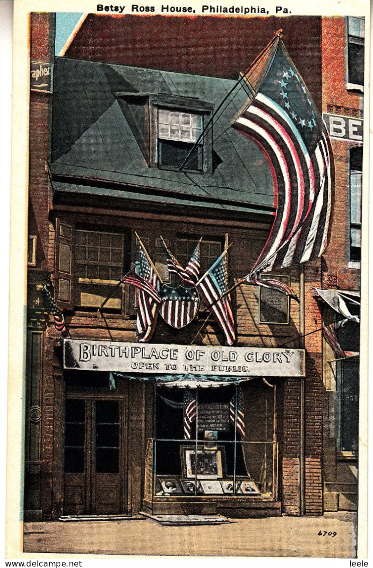 DB88. Vintage US Postcard. Betsy Ross House. Philadelphia. Birthplace Of Old Glory - Philadelphia