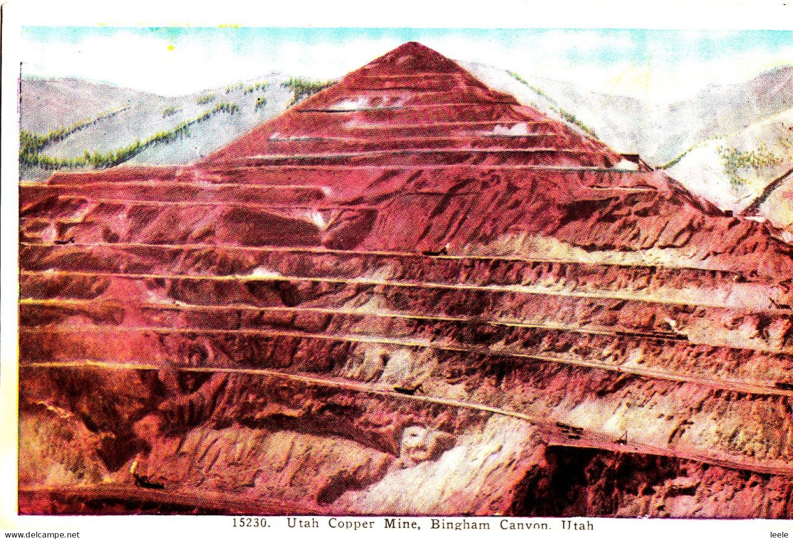 DB91. Vintage US Postcard.  Utah Cooper Mine, Bingham Canyon, Utah. - Andere & Zonder Classificatie