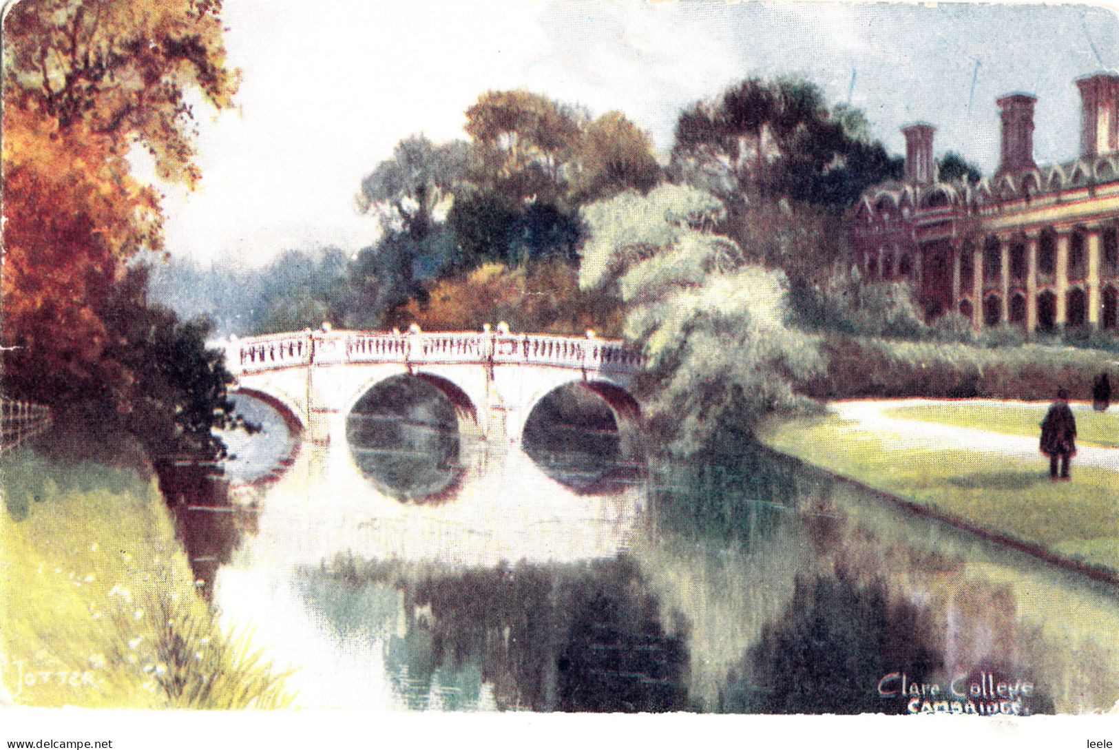 DB81. Vintage Boots Postcard. Clare College. Cambridge. - Cambridge