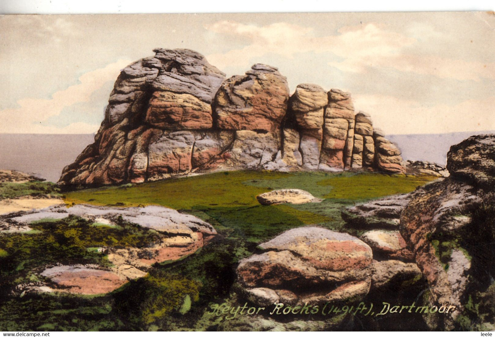 DB67. Vintage Postcard.  Heytor Rocks, Dartmoor, Devon - Dartmoor