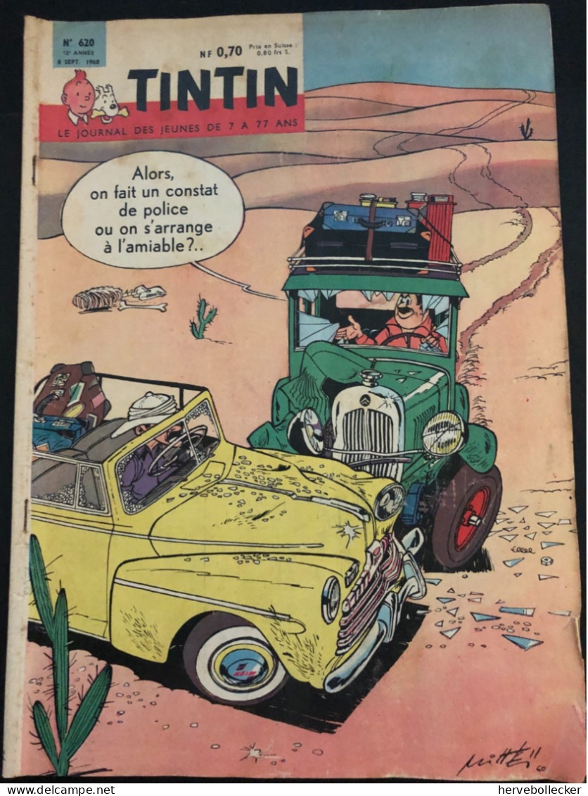 TINTIN Le Journal Des Jeunes N° 620 - 1960 - Tintin