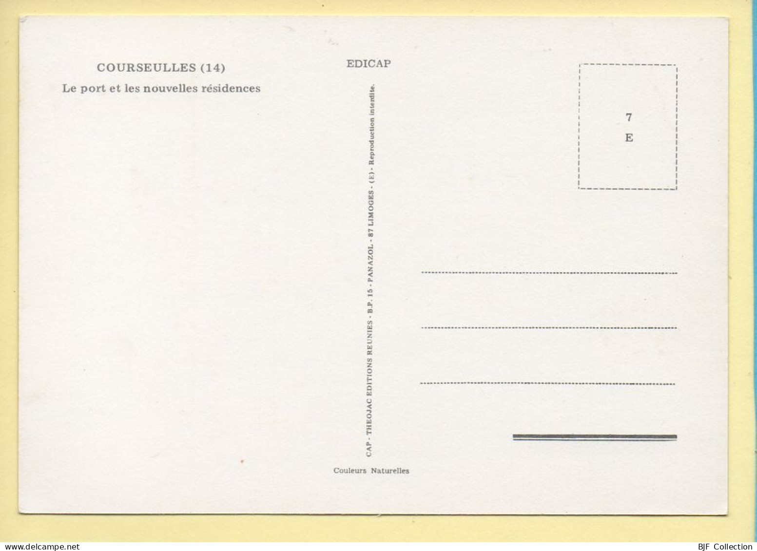 14. COURSEULLES – Le Port Et Les Nouvelles Résidences (voir Scan Recto/verso) - Courseulles-sur-Mer