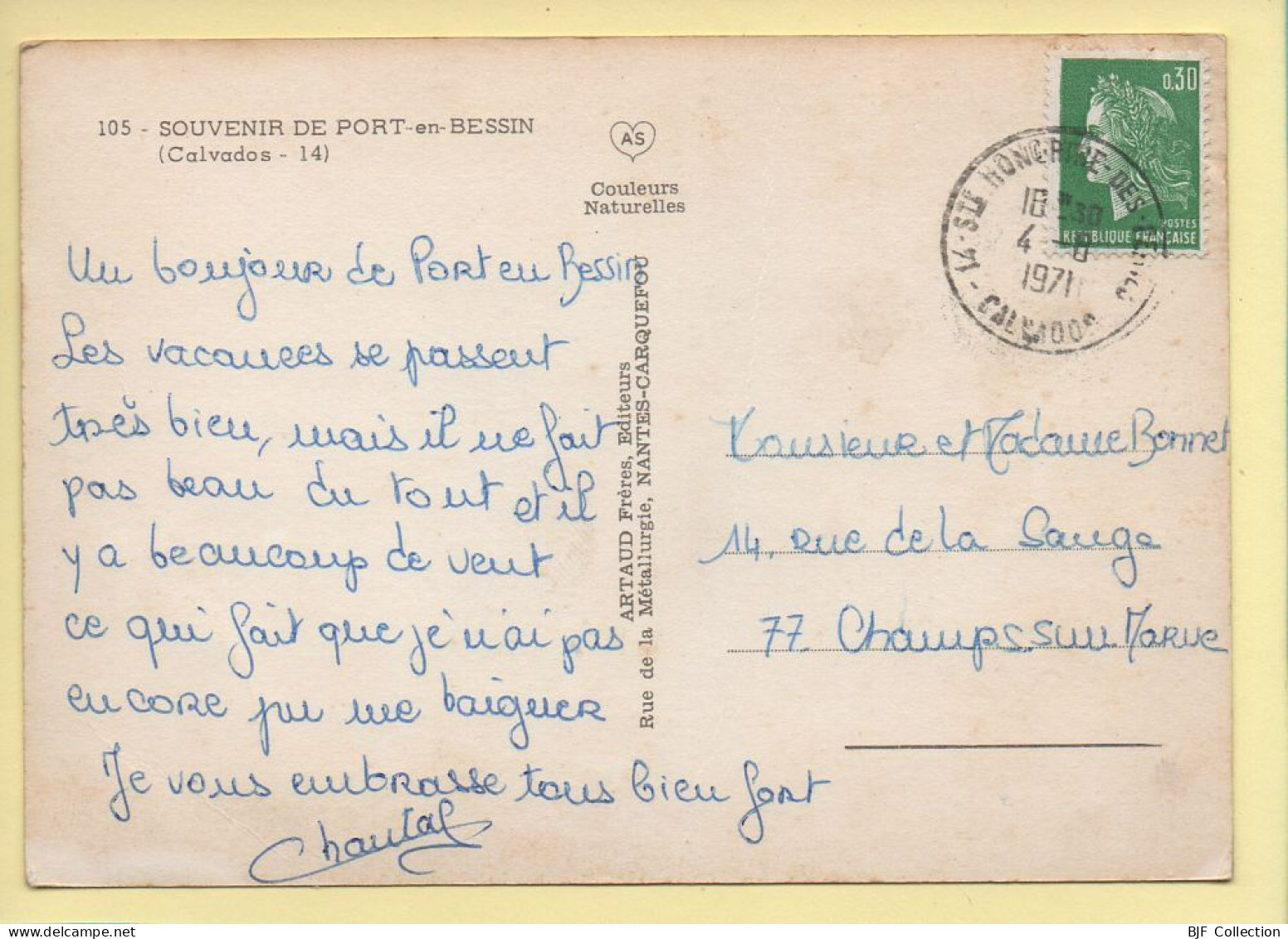 14. Souvenir De PORT-EN-BESSIN – Multivues / Blason (voir Scan Recto/verso) - Port-en-Bessin-Huppain