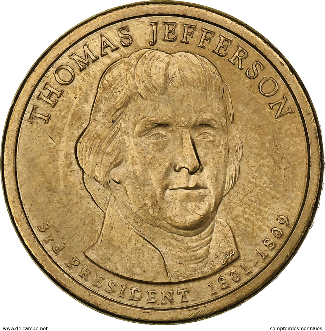 États-Unis, Dollar, 2007, U.S. Mint, Copper-Zinc-Manganese-Nickel Clad Copper - 2007-…: Presidents