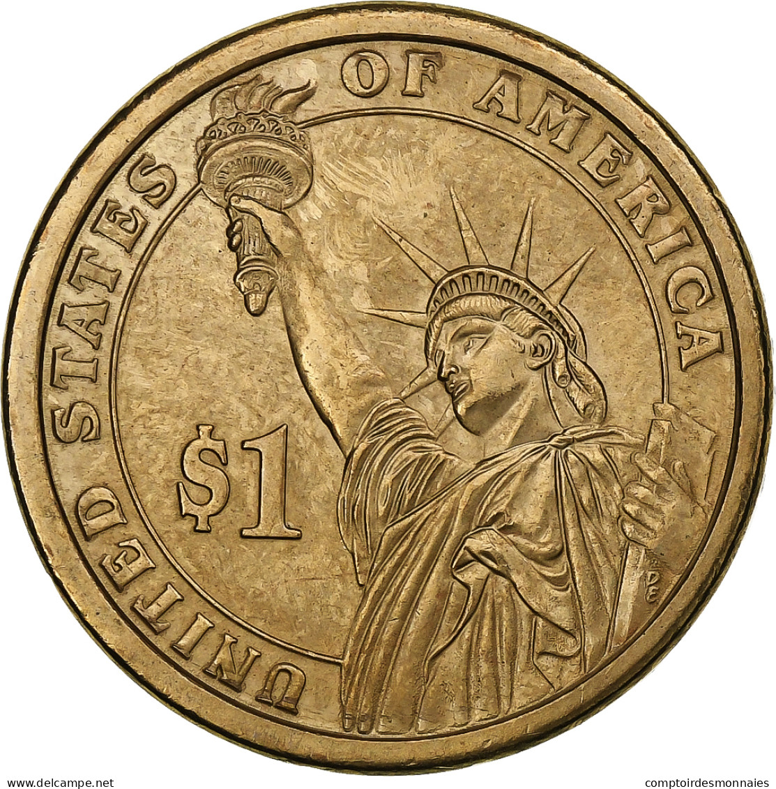 États-Unis, Dollar, 2007, U.S. Mint, Copper-Zinc-Manganese-Nickel Clad Copper - 2007-…: Presidents