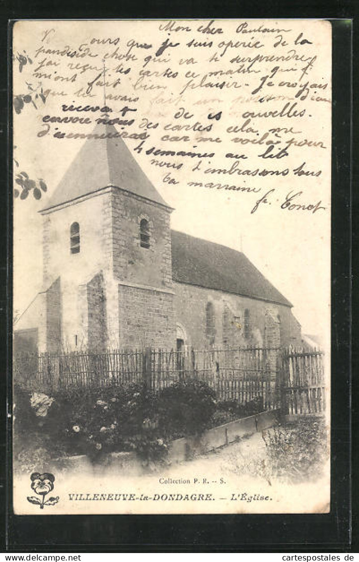 CPA Villeneuve-la-Dondagre, L`Eglise  - Villeneuve-la-Dondagre