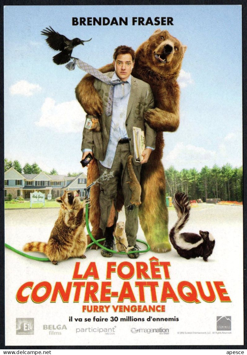 MOVIE - BELGIUM - BRENDAN FRASER - LA FORET CONTRE-ATTAQUE - FURRY VENGEANCE - I - Affiches Sur Carte