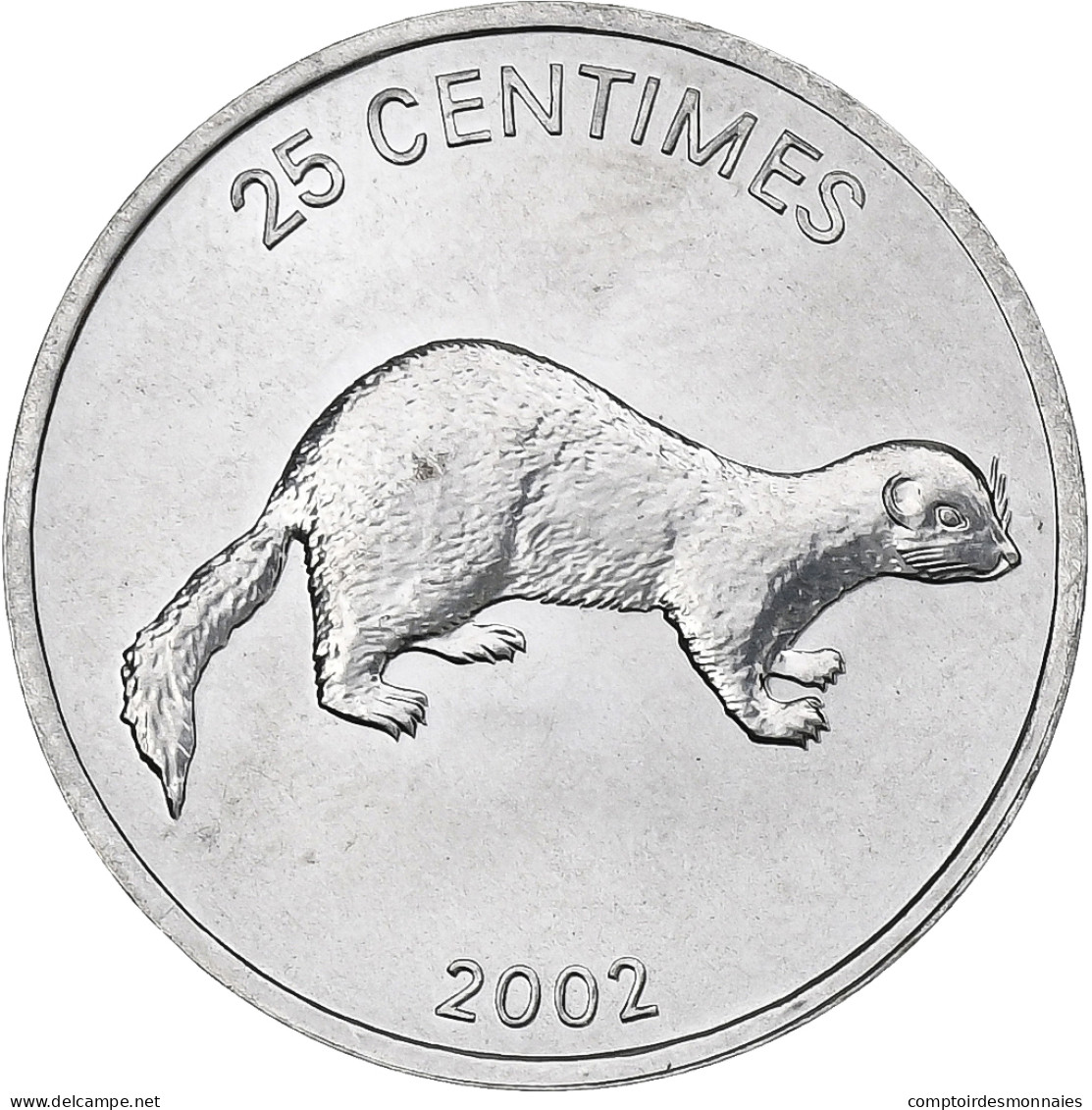 République Démocratique Du Congo, 25 Centimes, 2002, Aluminium, SPL, KM:76 - Central African Republic