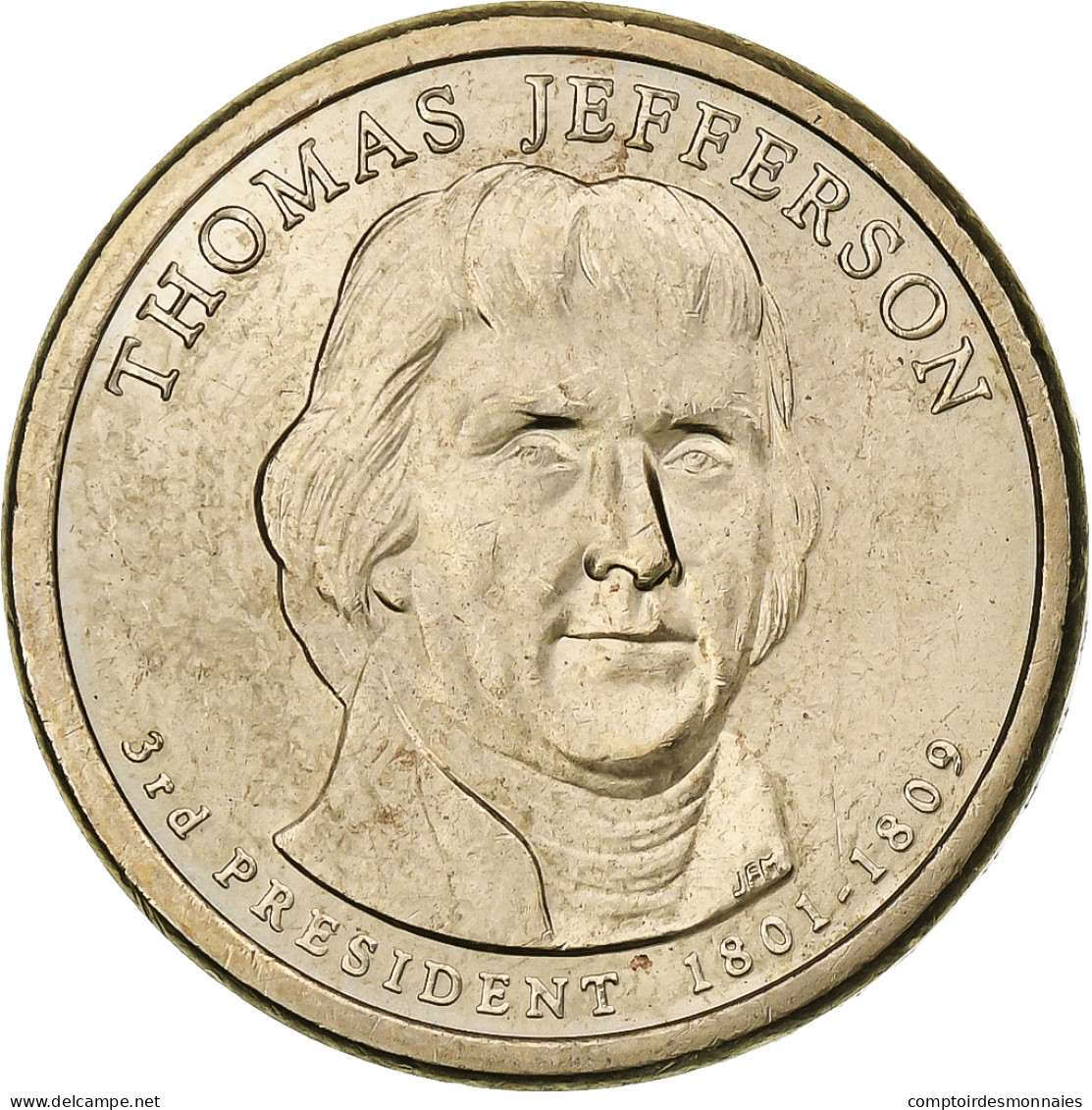 États-Unis, Dollar, 2007, U.S. Mint, Copper-Zinc-Manganese-Nickel Clad Copper - 2007-…: Presidents