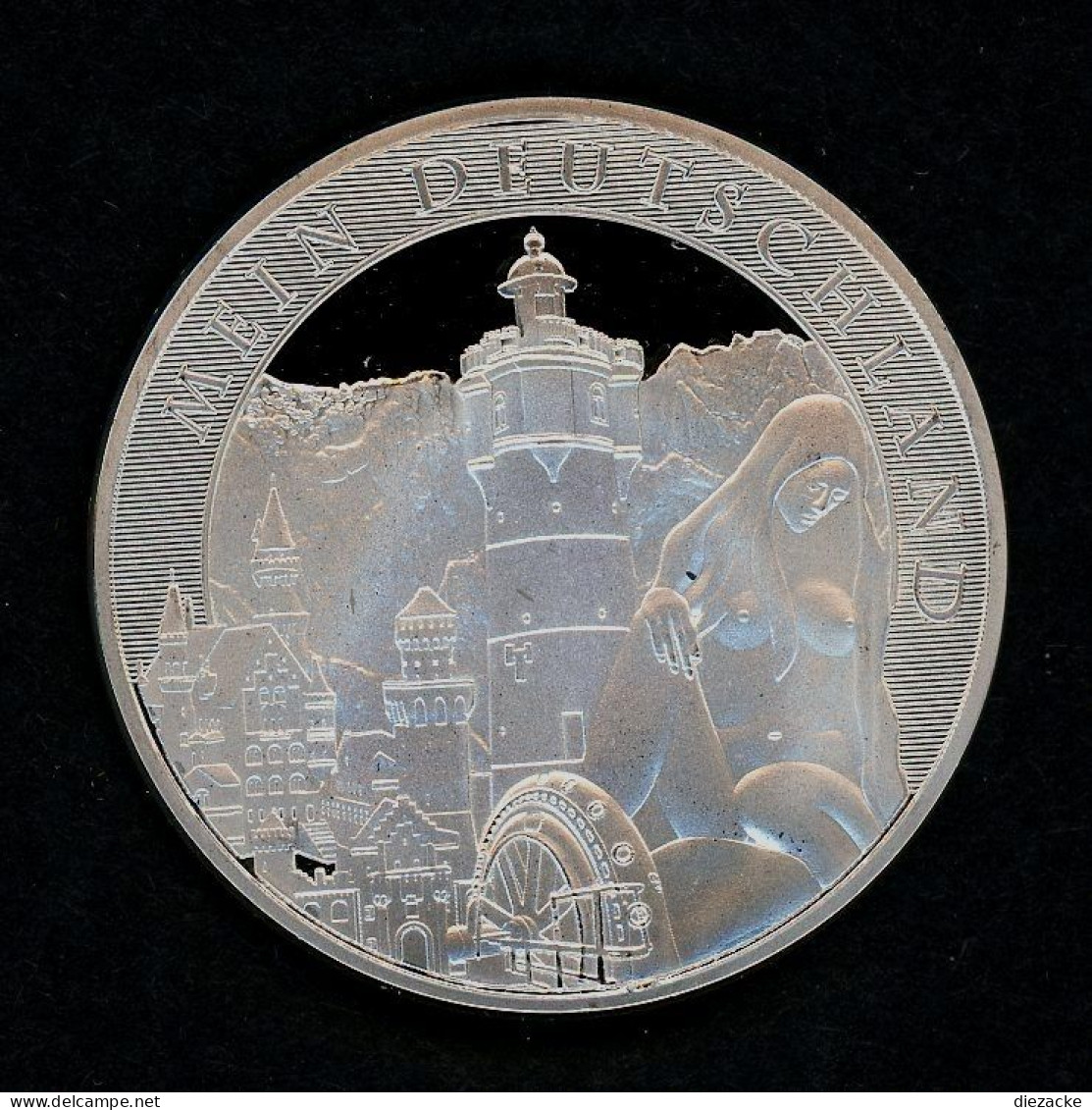2011 Medaille "Frauenkirche Zu Dresden" Versilbert Mit Farbtableau PP (M1536 - Non Classés