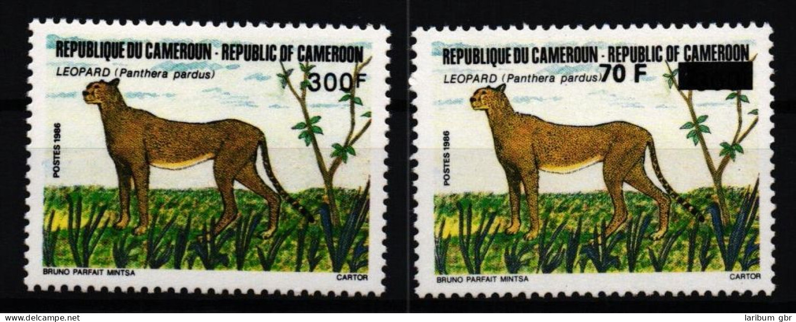 Kamerun 1134 Und 1166 Postfrisch Wildtiere #KC571 - Camerun (1960-...)