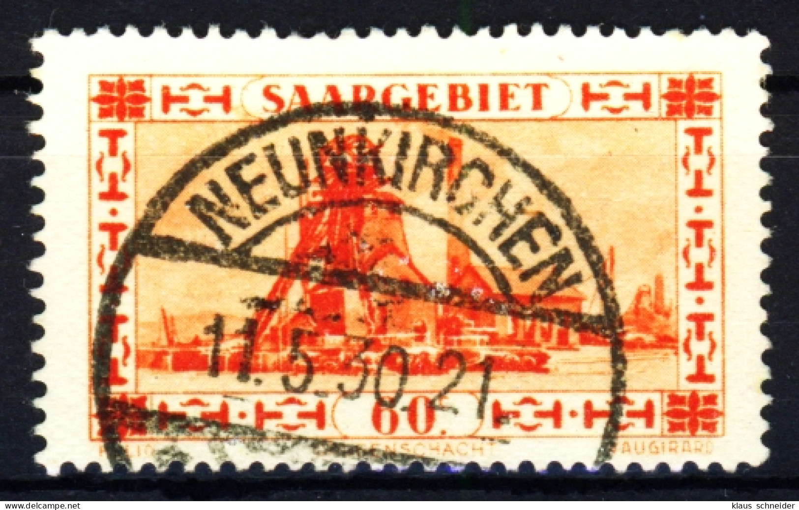 SAARGEBIET 1930 Nr 143 Zentrisch Gestempelt X3BEBC6 - Usados
