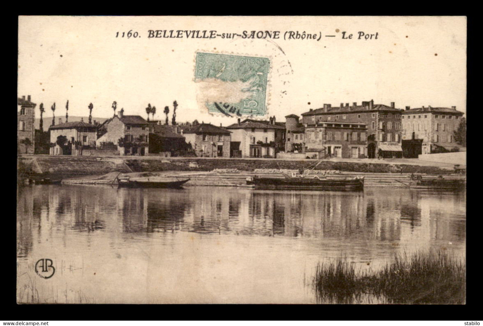 69 - BELLEVILLE-SUR-SAONE - LE PORT - PENICHES - Belleville Sur Saone