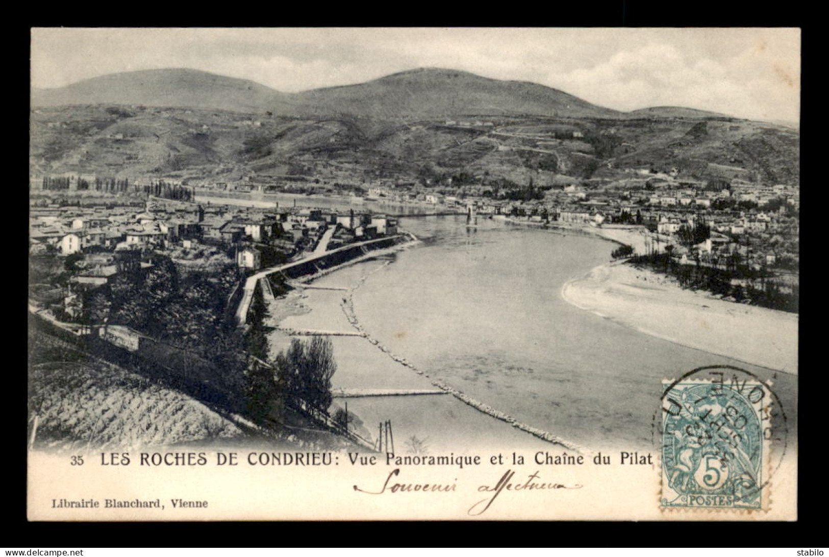 69 - LES ROCHES DE CONDRIEU - VUE PANORAMQIUE ET LA CHAINE DU PILAT - Condrieu