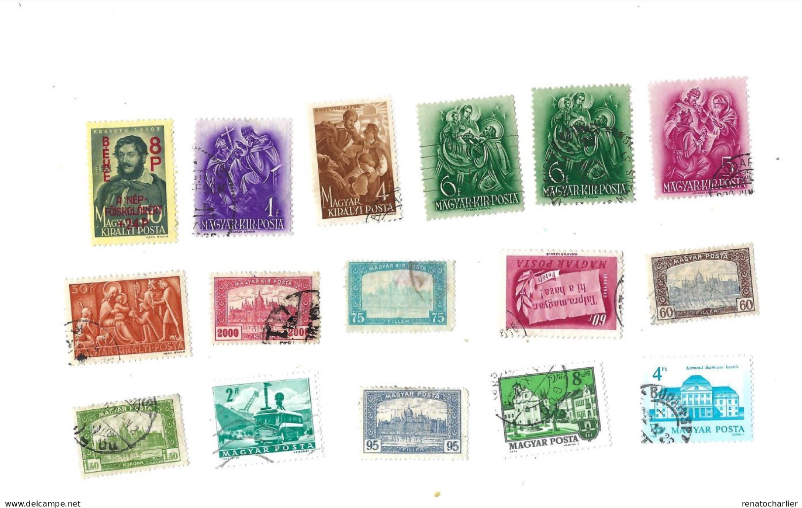 Collection De 100 Timbres  Oblitérés. - Collezioni