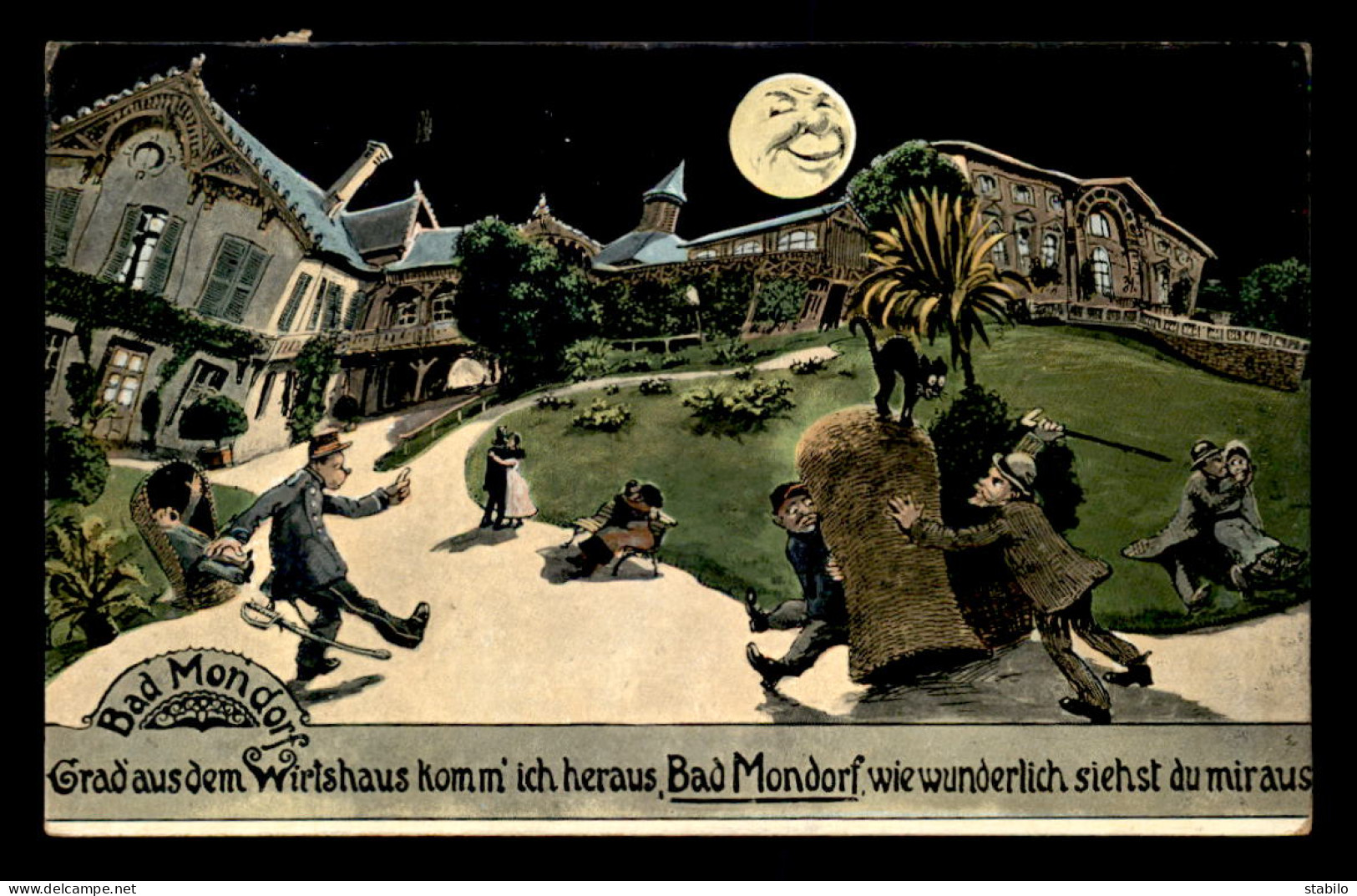 LUXEMBOURG - MONDORF-LES-BAINS - CARTE ILLUSTREE - SURREALISME - Bad Mondorf