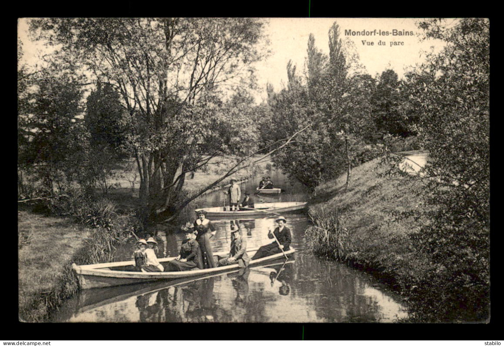 LUXEMBOURG - MONDORF-LES-BAINS - VUE DU PARC - PROMENADE EN BARQUE - Bad Mondorf