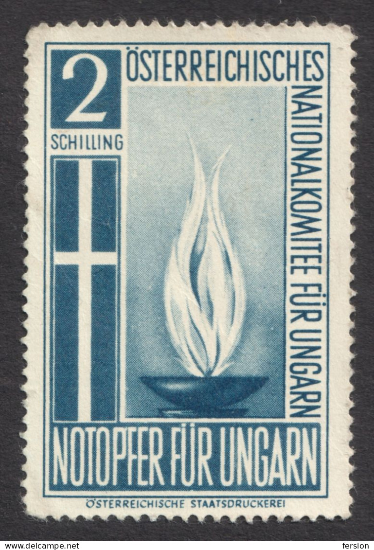 Hungary Revolution 1956 Austria - Refugees Refugee Charity CINDERELLA LABEL VIGNETTE Hungarica Hungarika NOTOPFER - Autres & Non Classés