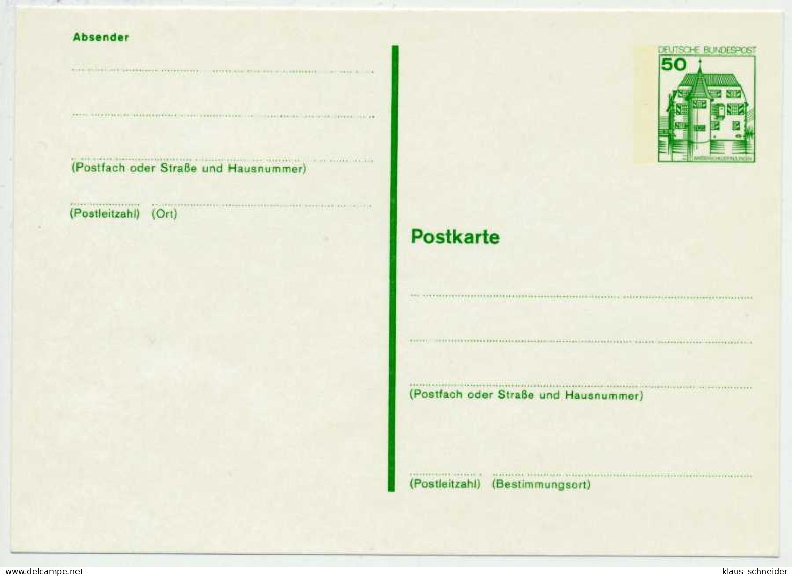 BRD BUND Nr P130A UNGEBRAUCHT POSTKARTE S52D472 - Postkarten - Ungebraucht