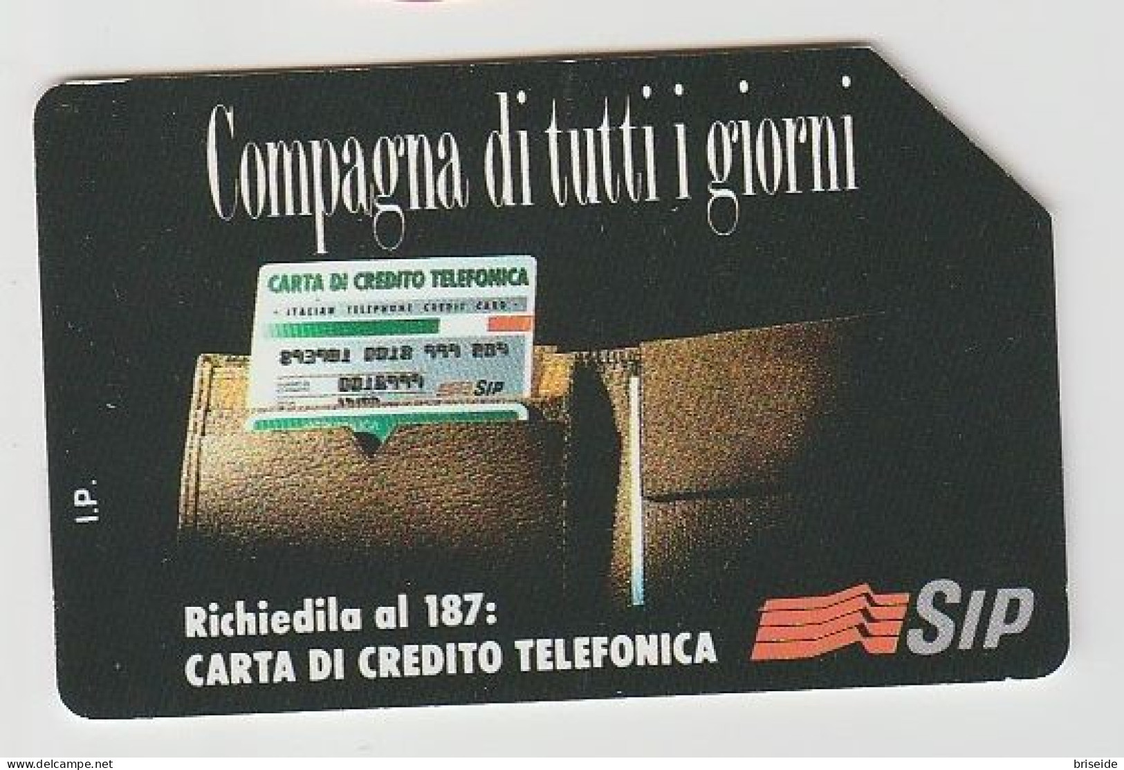 CARTA DI CREDITO TELEFONICA SIP VALIDA FINO AL 1995 LIRE 2000 - Pubbliche Ordinarie