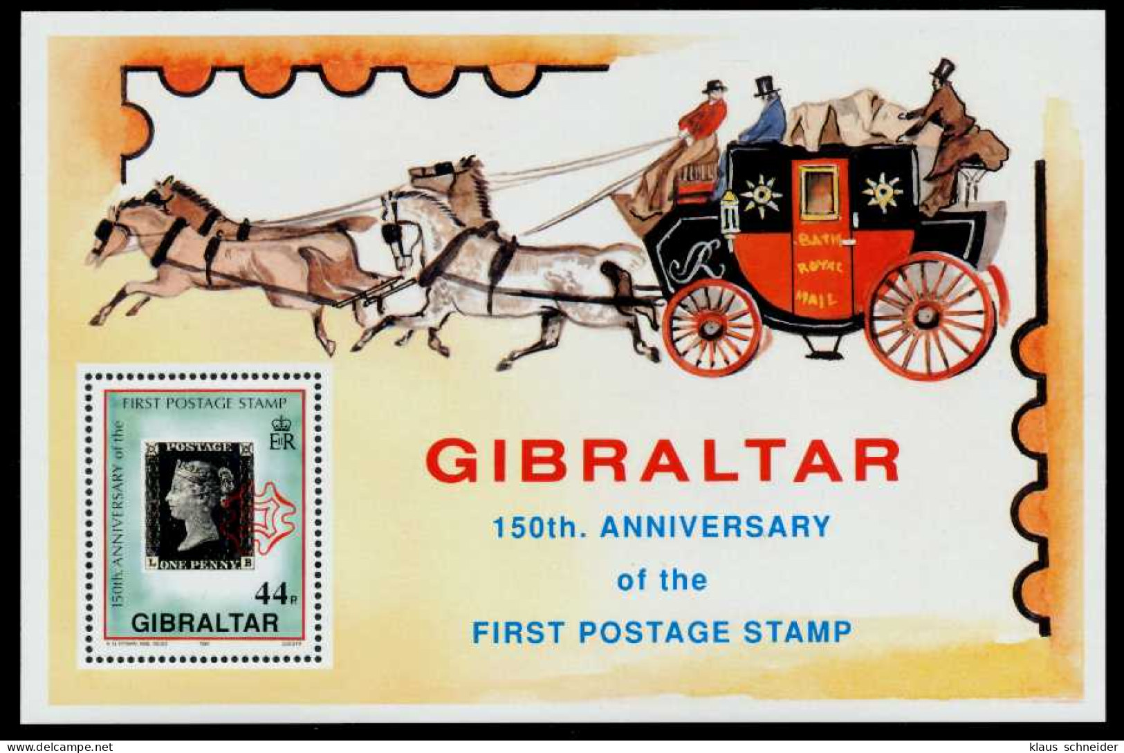 GIBRALTAR Block 15 Postfrisch S00C046 - Gibilterra
