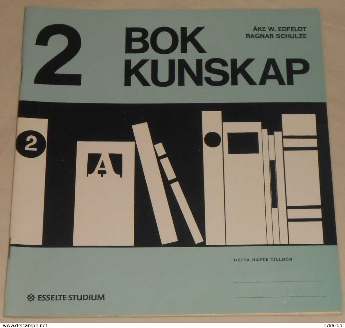 Bokkunskap - Häfte 2 Av Åke W. Edfeldt & Ragnar Schulze; Från 80-talet - Langues Scandinaves