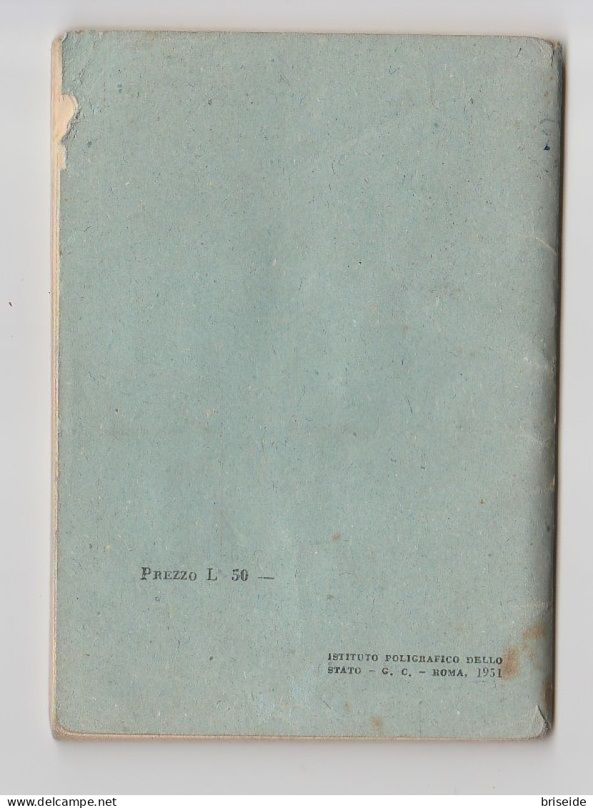 MINISTERO DELLE POSTE E TELECOMUNICAZIONI TARIFFE POSTALI TELEGRAFICHE E TELEFONICHE 1951 FRANCOBOLLI CORRISPONDENZA - Andere & Zonder Classificatie