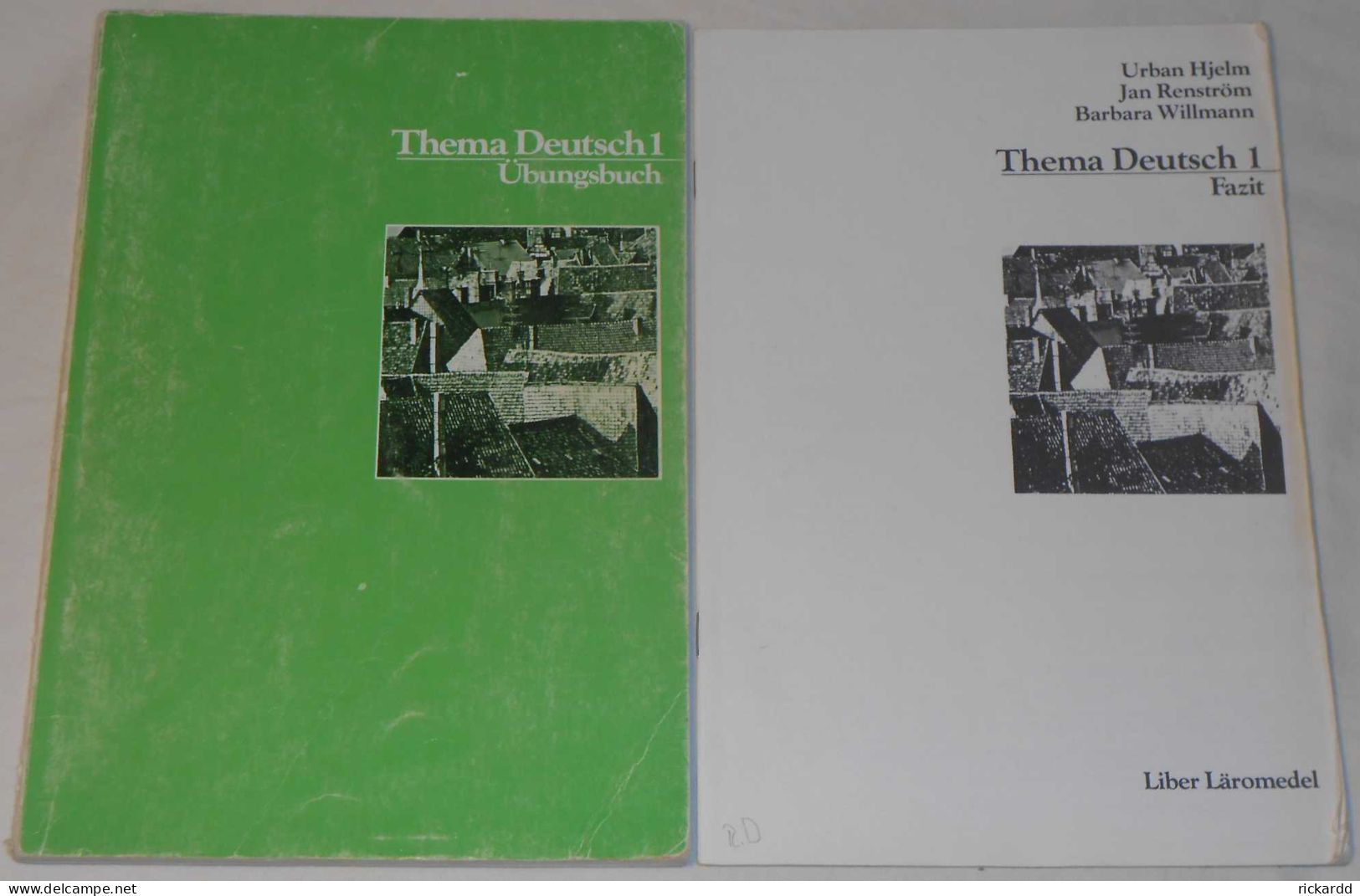 Thema Deutsch 1 Übungsbuch + Facit Av Urban Hjelm, Jan Renström & Barbara Willmann; Från 80-talet - School Books