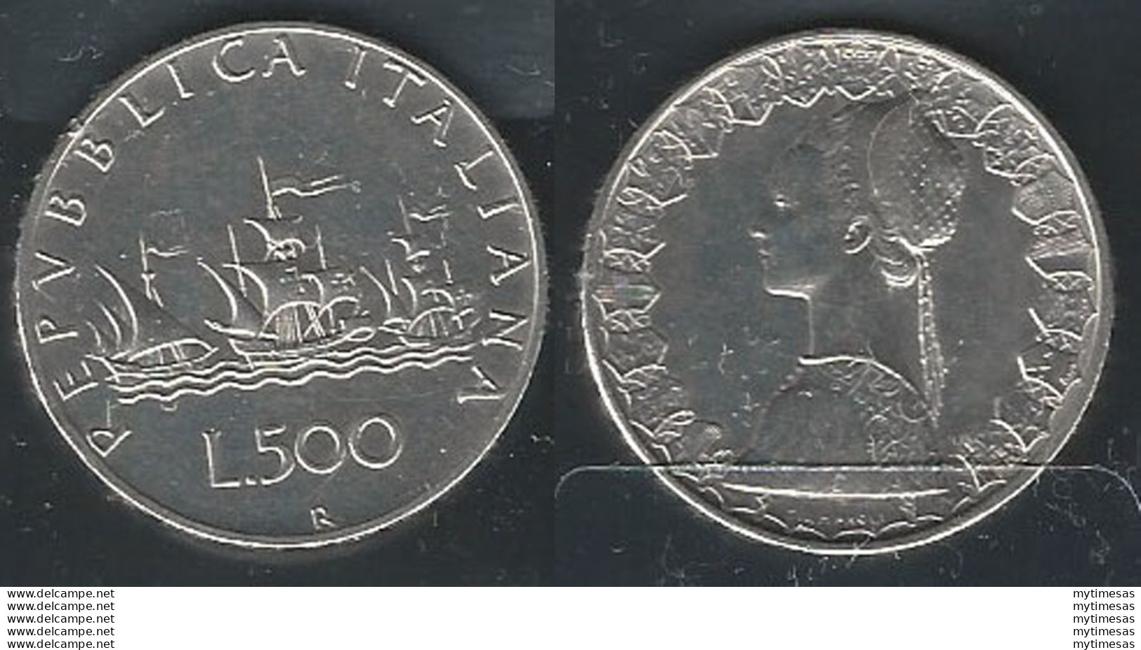 1961 Italia Lire 500 Caravelle Argento FDC - Autres & Non Classés