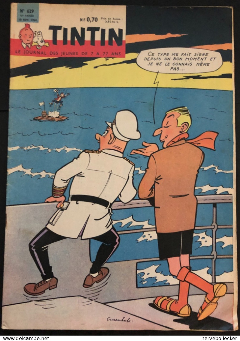 TINTIN Le Journal Des Jeunes N° 629 - 1960 - Tintin