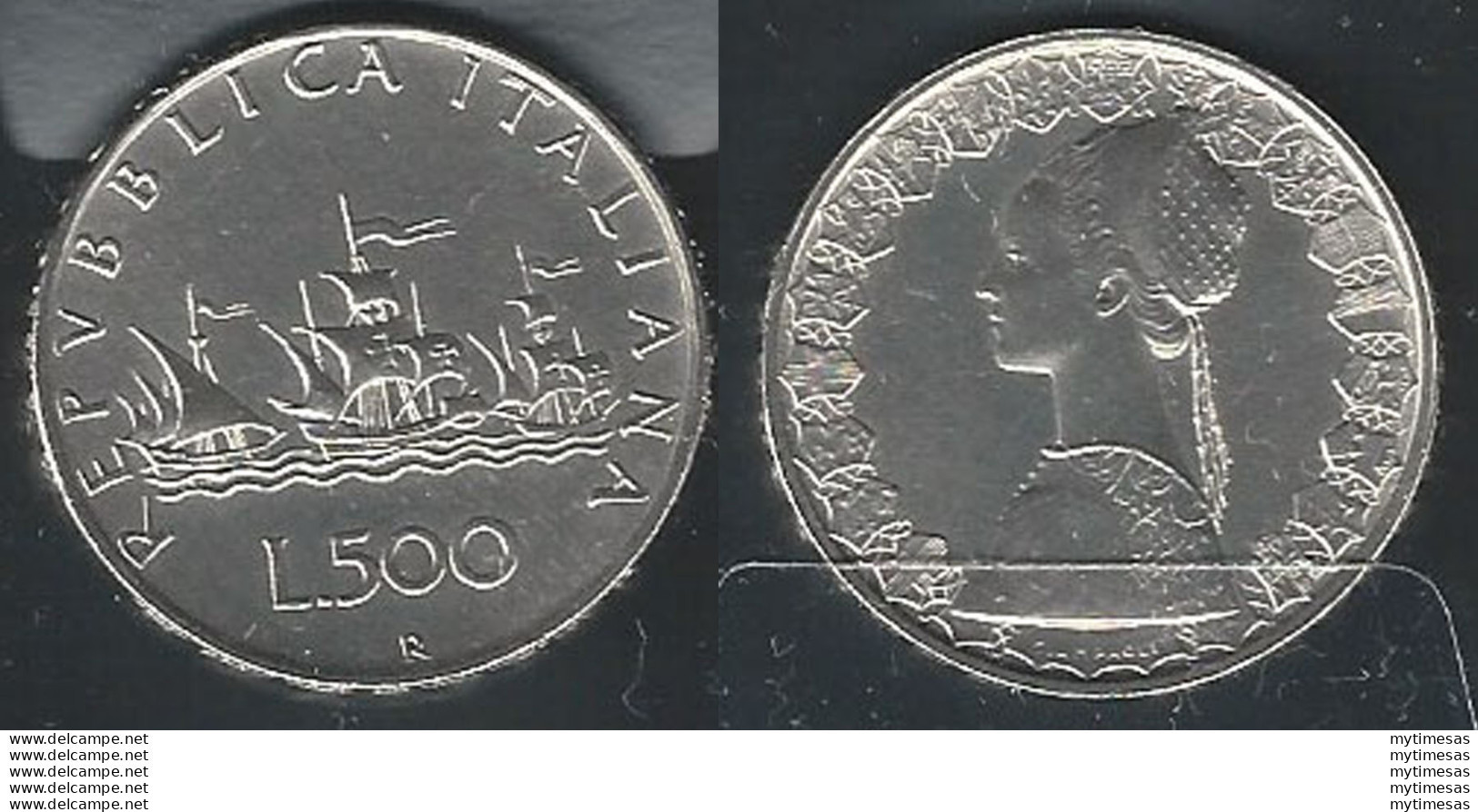 1960 Italia Lire 500 Caravelle Argento FDC - Other & Unclassified