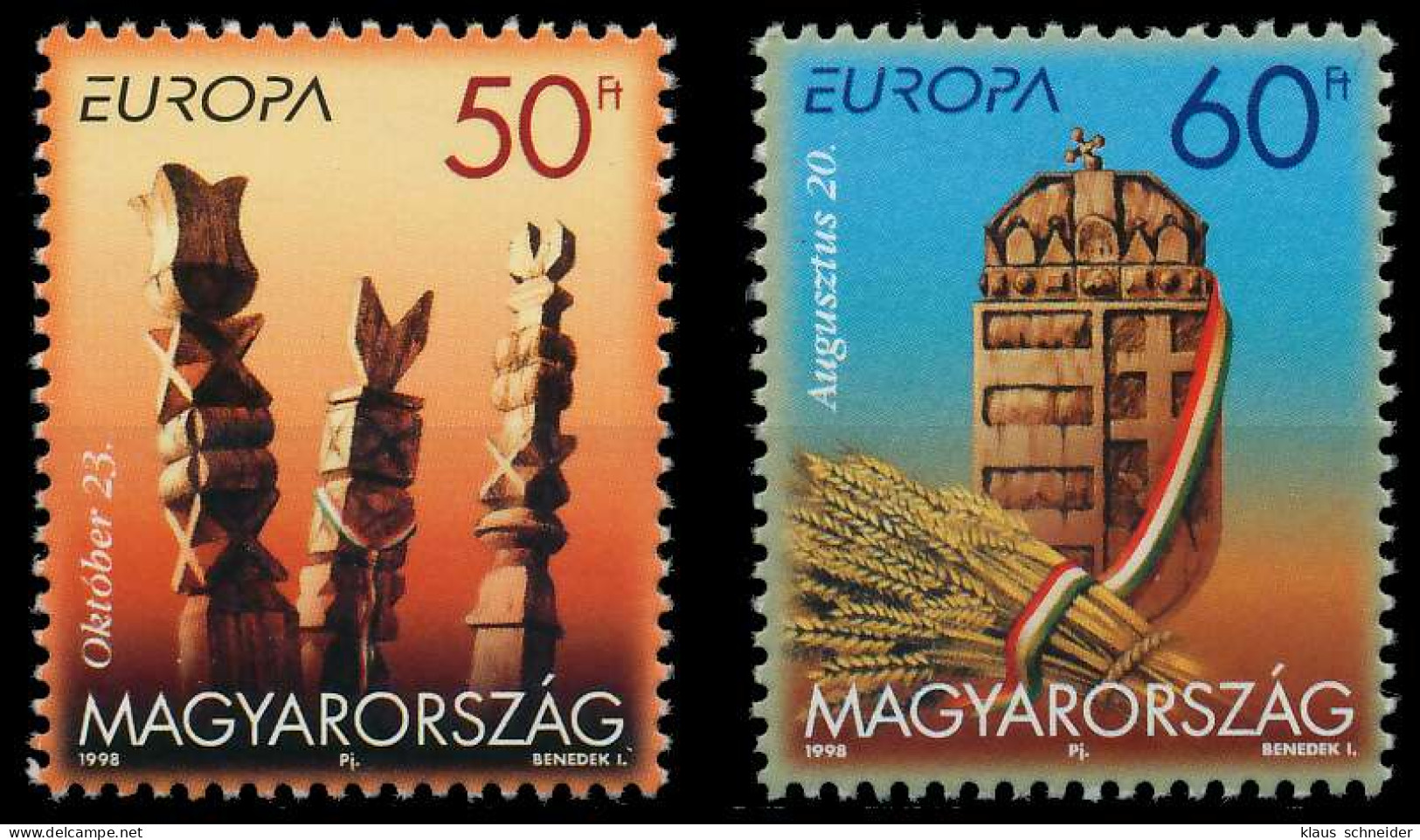 UNGARN 1998 Nr 4514-4515 Postfrisch X0B4B52 - Unused Stamps