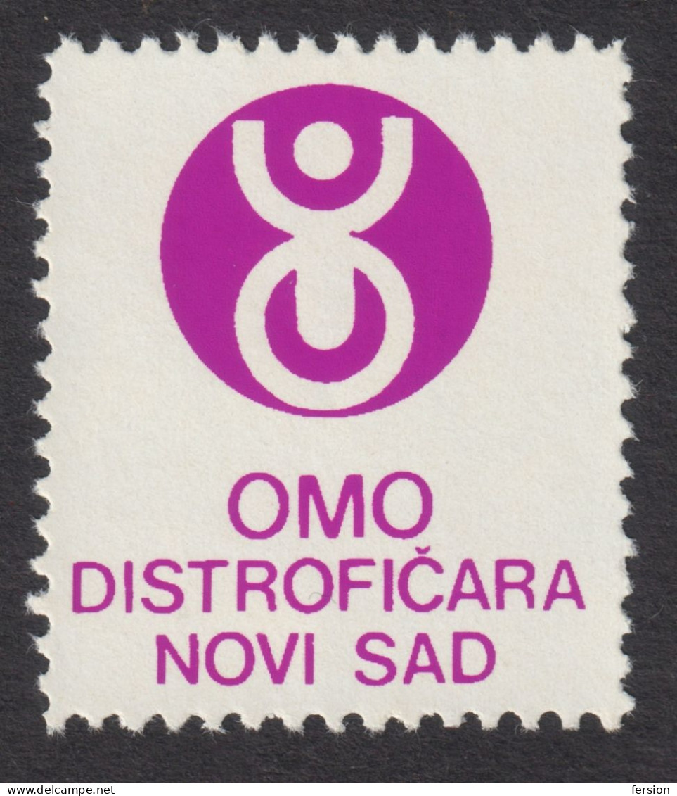 Invalid Disabled Association Yugoslavia Serbia OMO Novi Sad Membership Tax Revenue Vignette Label - Handicaps