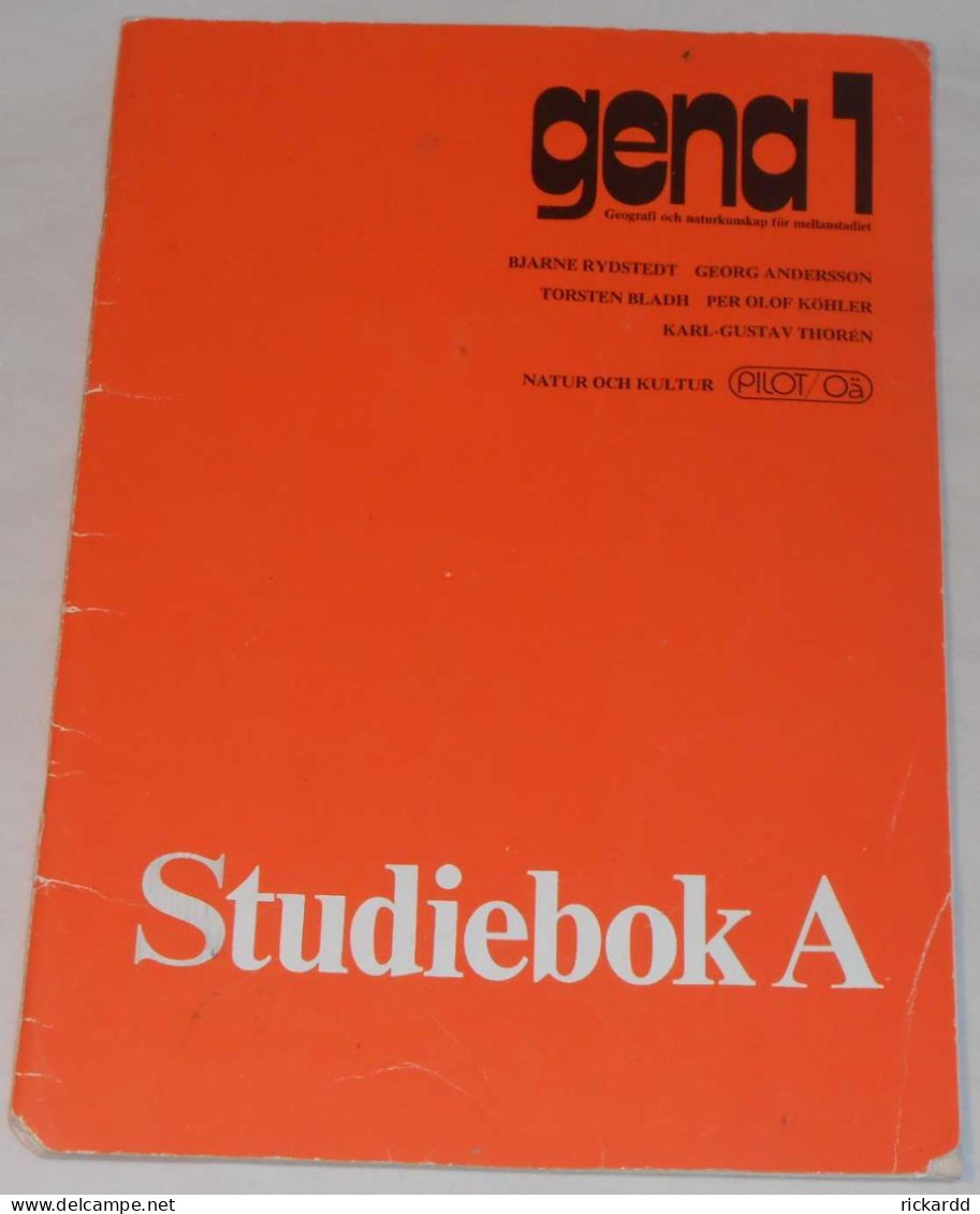 Gena 1 Studiebok A Av Rydstedt, Andersson, Bladh, Köhler & Thoren; Från 80-talet - Idiomas Escandinavos