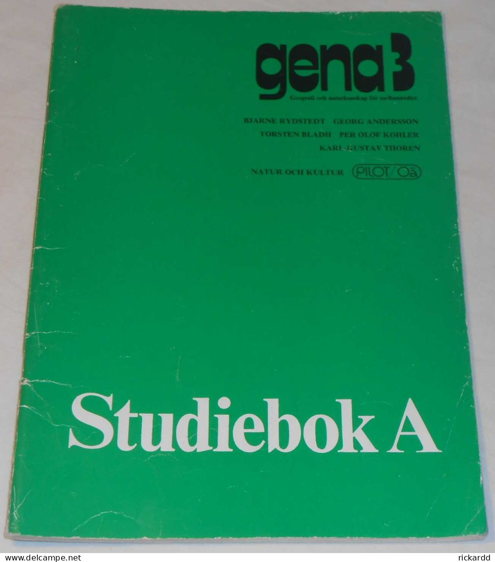 Gena 3 Studiebok A Av Rydstedt, Andersson, Bladh, Köhler & Thorén; Från 80-talet - Idiomas Escandinavos