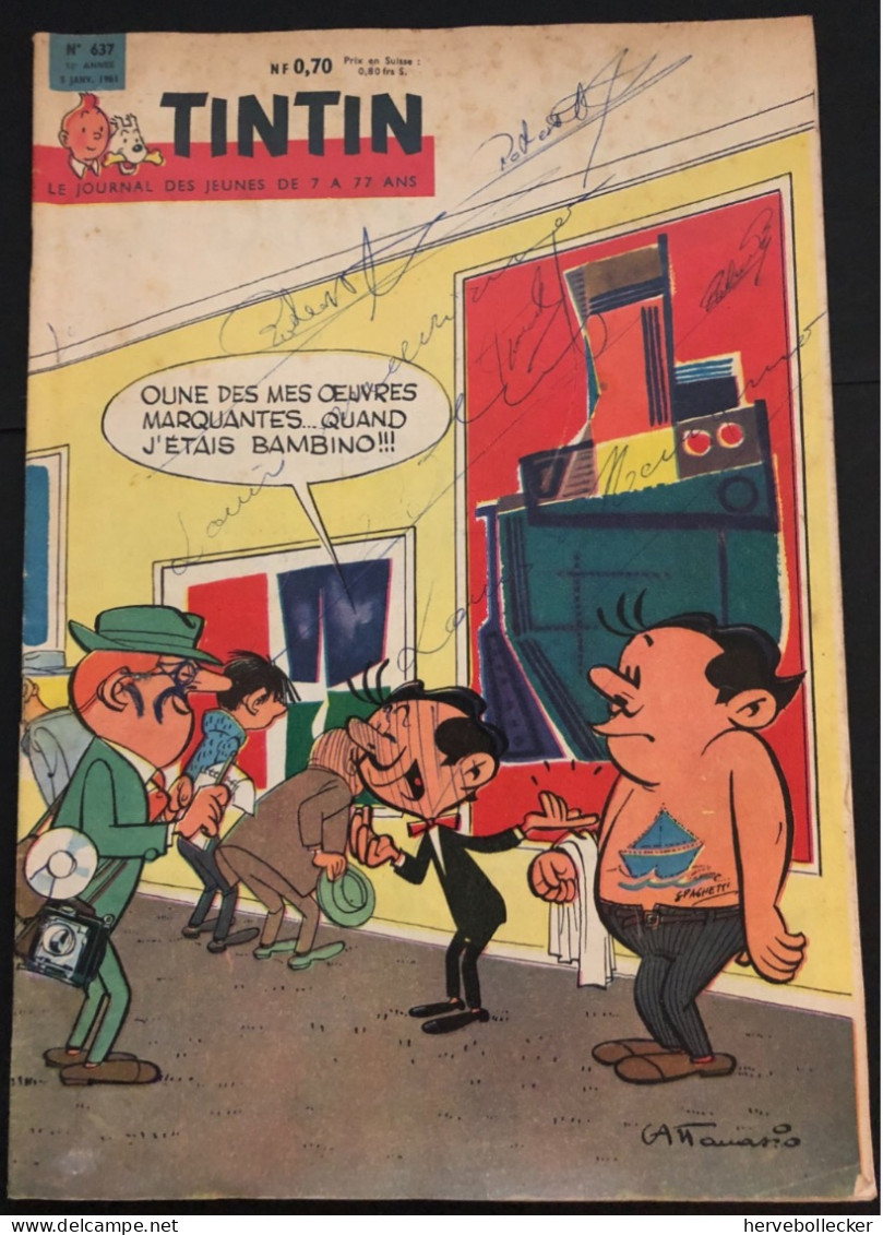 TINTIN Le Journal Des Jeunes N° 637 - 1961 - Tintin