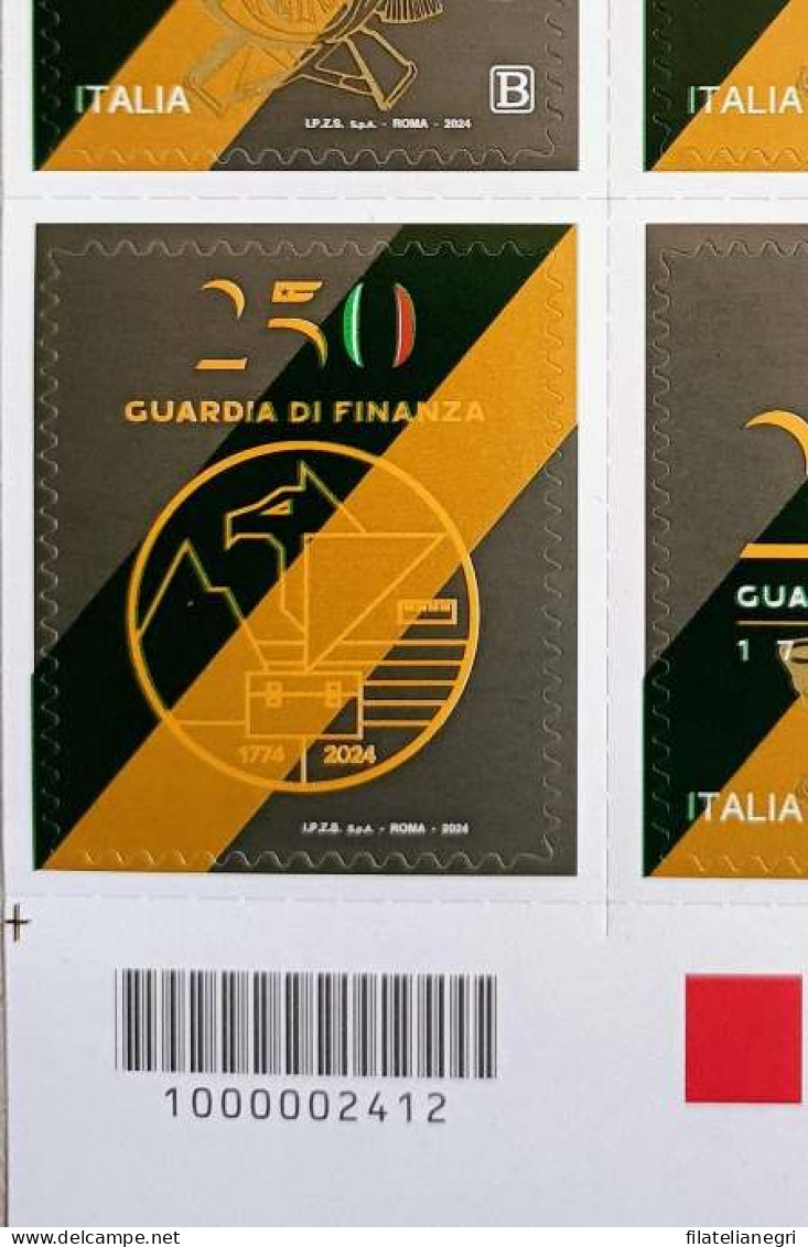 Italia 2024 – 250° Guardia Di Finanza – Foglio Intero - Complete Vellen