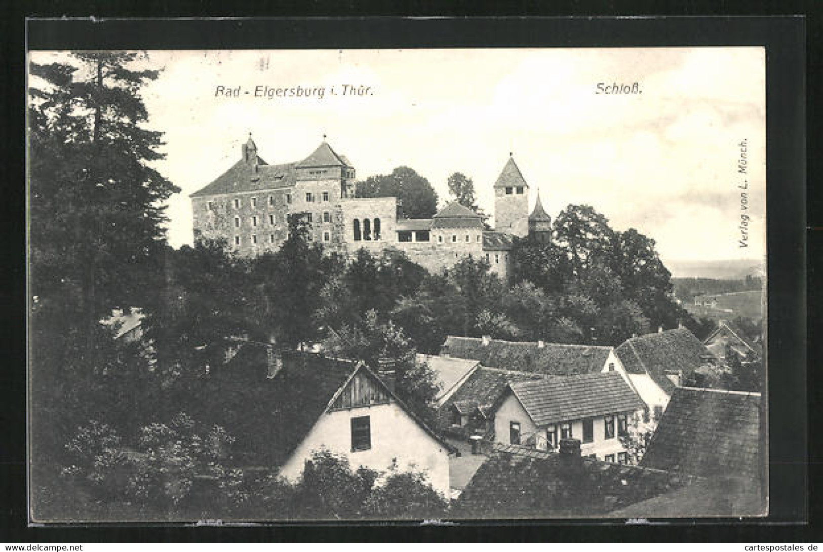 AK Bad Elgersburg I. Th., Panorama Mit Schloss  - Elgersburg