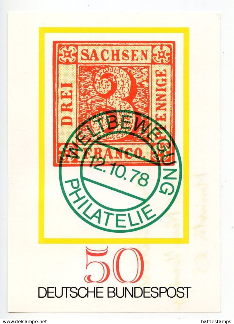 Germany, West 1988 5 Different Postal Cards With Blindheim -8.-8.88-8 Date, 8888 Postcode Postmarks - Postales Ilustrados - Usados