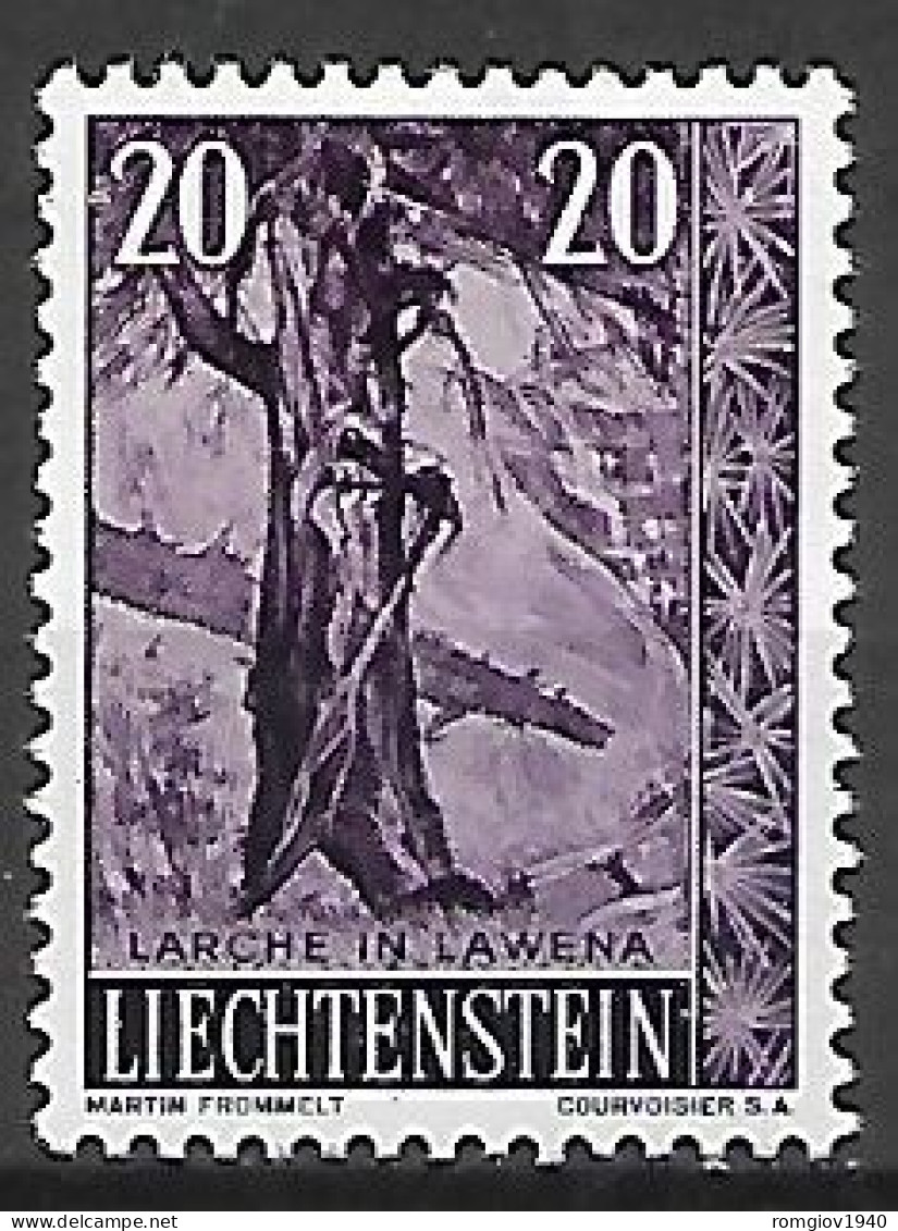 LIECHTENSTEIN  1959  ALBERI E ARBUSTI  UNIF. 339  MLH  VF - Neufs