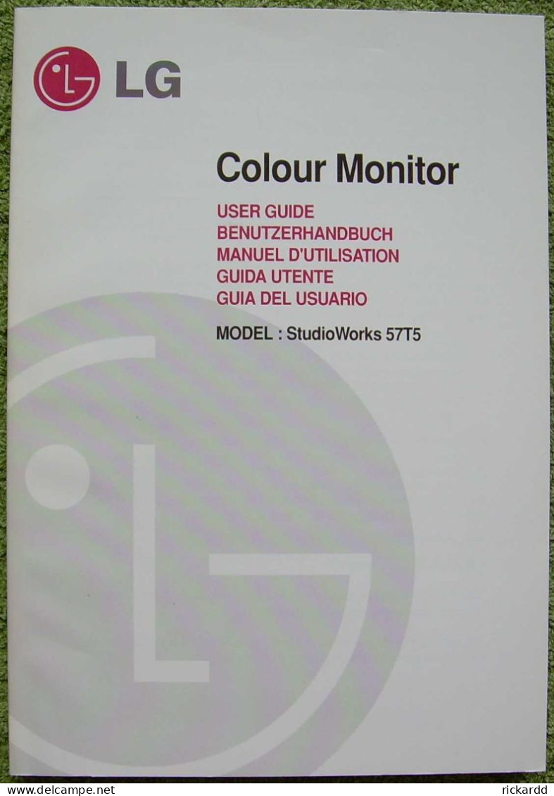 User Guide LG StudioWorks 57T5 (monitor) - Informática IT/Internet