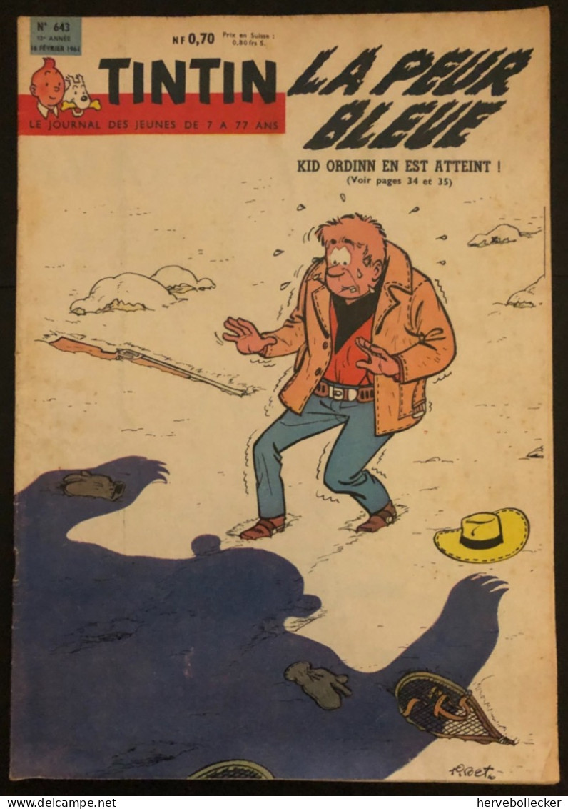 TINTIN Le Journal Des Jeunes N° 643 - 1961 - Tintin