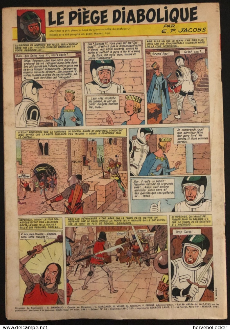 TINTIN Le Journal Des Jeunes N° 643 - 1961 - Tintin