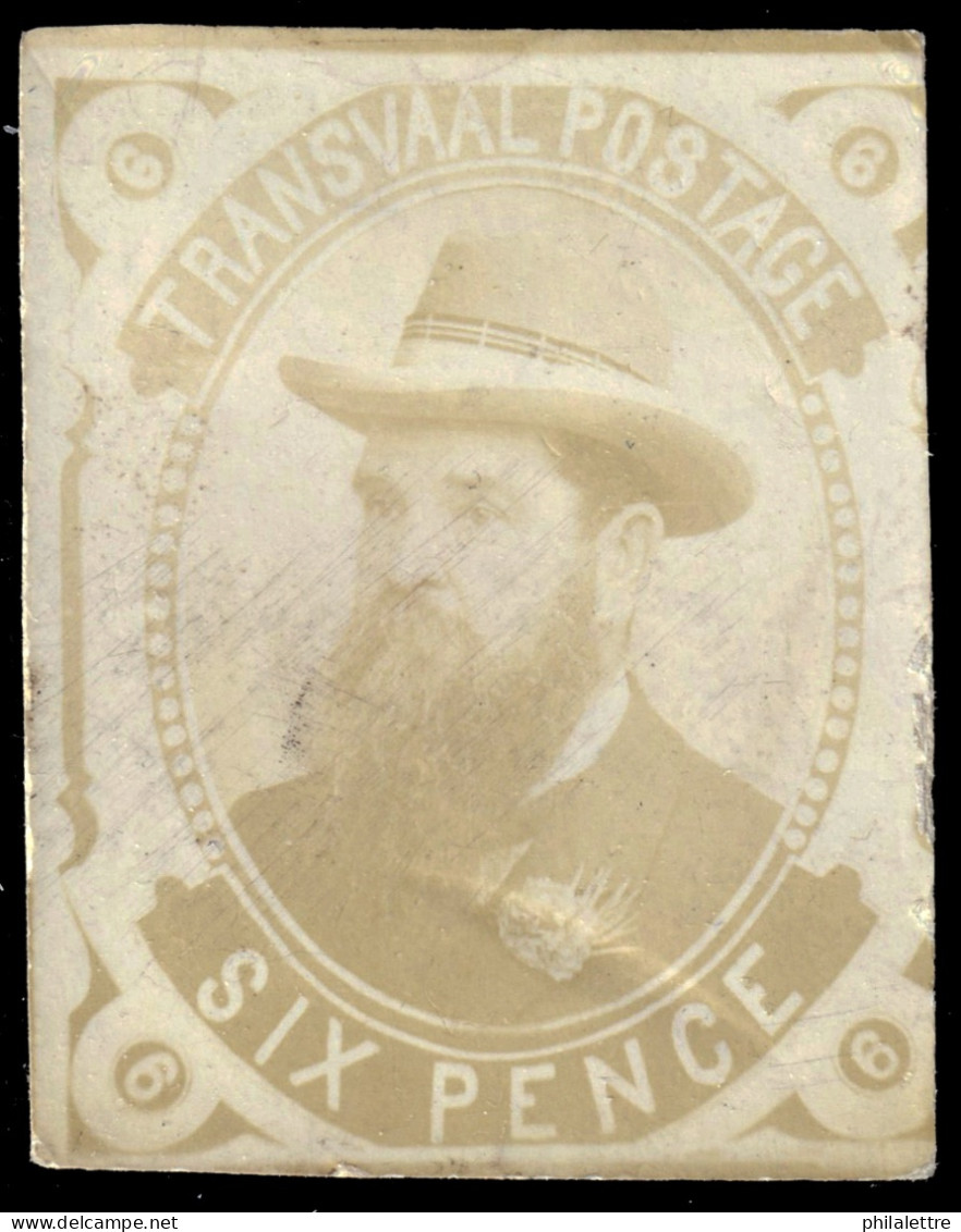 TRANSVAAL - 1890s Photographic Stamp Project For An Unissued 6d Value (possibly General Joubert) - Very Scarce - Transvaal (1870-1909)