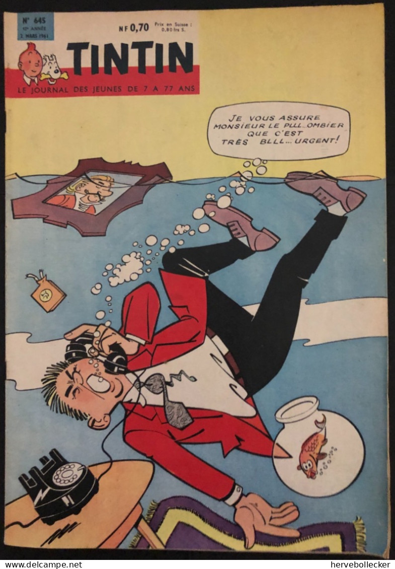 TINTIN Le Journal Des Jeunes N° 645 - 1961 - Tintin