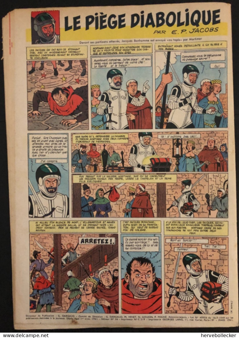 TINTIN Le Journal Des Jeunes N° 647 - 1961 - Tintin