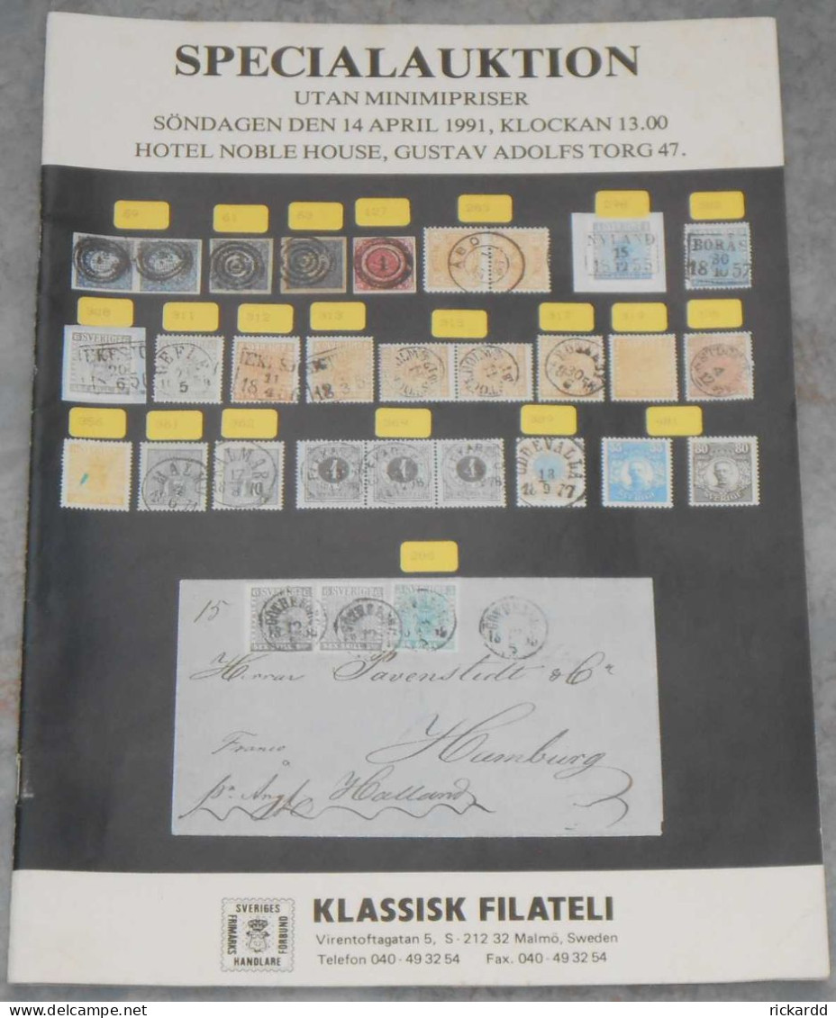 Auction Catalogue 1991 Klassisk Filateli - Catalogi Van Veilinghuizen